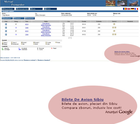 A CFR menetrend tal&Atilde;&iexcl;lati oldala